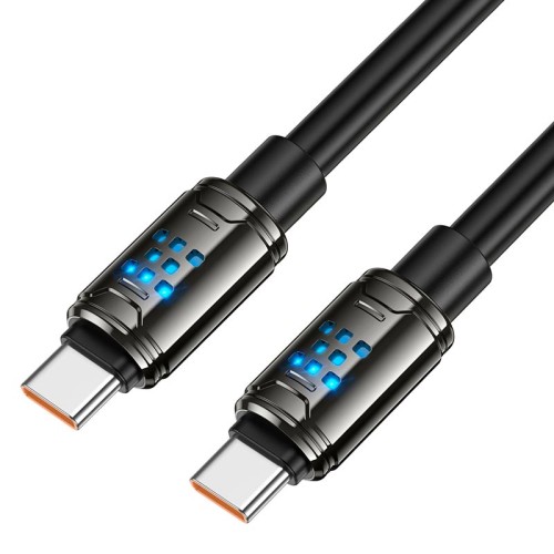 Кабель HOCO Type-C to Type-C Joy charging data cable U143 |1.2m, 240W| black
