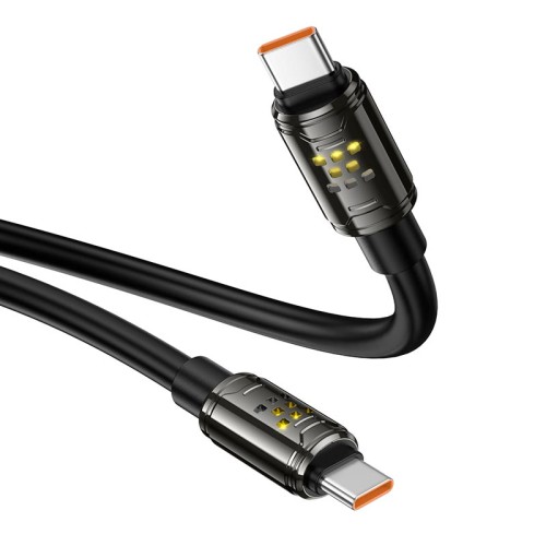 Кабель HOCO Type-C to Type-C Joy charging data cable U143 |1.2m, 240W| black