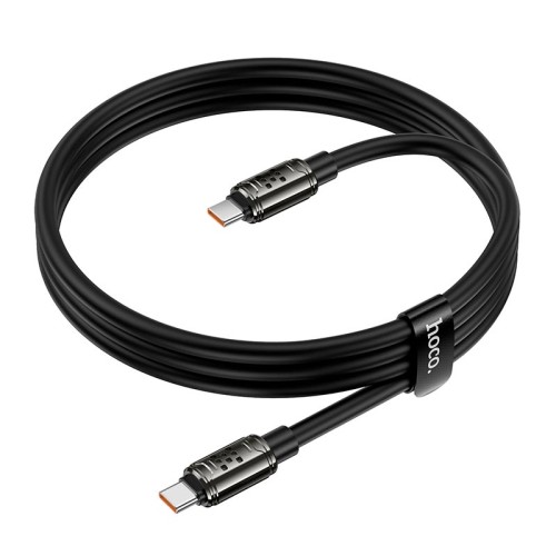 Кабель HOCO Type-C to Type-C Joy charging data cable U143 |1.2m, 240W| black