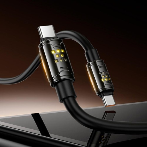 Кабель HOCO Type-C to Type-C Joy charging data cable U143 |1.2m, 240W| black