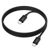 Кабель HOCO C to C Benefit 60W silicone charging data cable X122 |1m, 60W| black