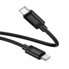 Кабель HOCO C to C Benefit 60W silicone charging data cable X122 |1m, 60W| black