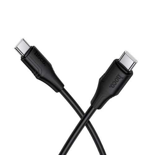 Кабель HOCO C to C Bien 60W silicone charging data cable X124 |1m, 60W| black
