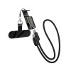 Кабель HOCO Type-C to Type-C Experto lanyard charging data cable X126 |0.35m, 5A, 60W| black