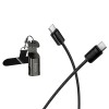 Кабель HOCO Type-C to Type-C Experto lanyard charging data cable X126 |0.35m, 5A, 60W| black