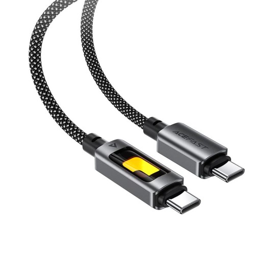 Кабель ACEFAST USB-C to USB-C fantasy color series braided Charging data cable C21-03 |1.2m, 60W/3A| black