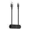 Кабель ACEFAST USB-A to USB-C spring charging data cable C14-04 |1.2m, 3A| black