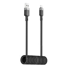 Кабель ACEFAST USB-A to USB-C spring charging data cable C14-04 |1.2m, 3A| black