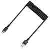 Кабель ACEFAST USB-A to USB-C spring charging data cable C14-04 |1.2m, 3A| black