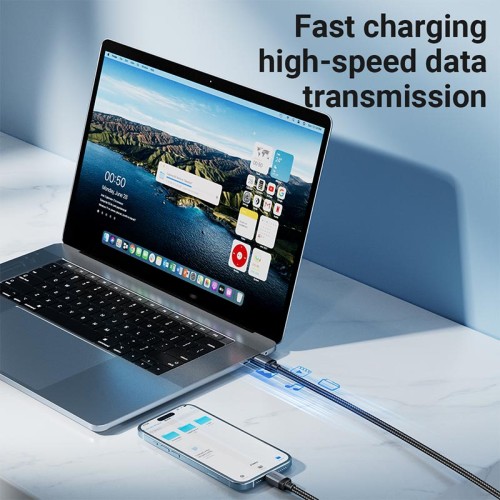 Кабель ACEFAST USB-C to USB-C aluminum alloy charging data cable C20-03 |1.2m, 60W/3A| black