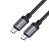 Кабель ACEFAST USB-C to USB-C aluminum alloy charging data cable C20-03 |1.2m, 60W/3A| black