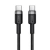 Кабель ACEFAST USB-C to USB-C aluminum alloy charging data cable C22-03 |1.2m, 60W/3A| black