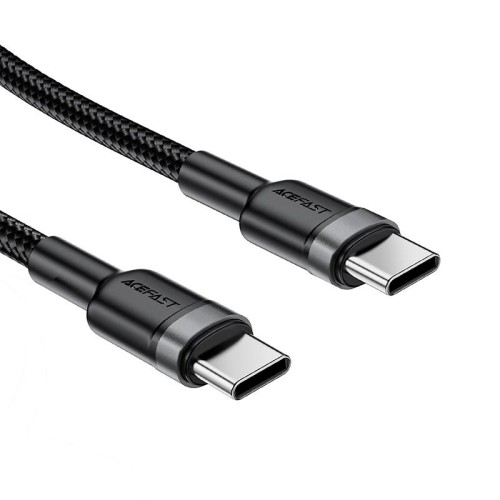 Кабель ACEFAST USB-C to USB-C aluminum alloy charging data cable C22-03 |1.2m, 60W/3A| black