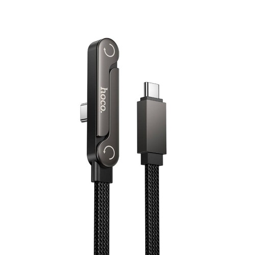 Кабель HOCO C to C Exquisite bracket charging data cable U150 |1.2m, 60W/3A| black