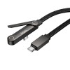 Кабель HOCO C to C Exquisite bracket charging data cable U150 |1.2m, 60W/3A| black