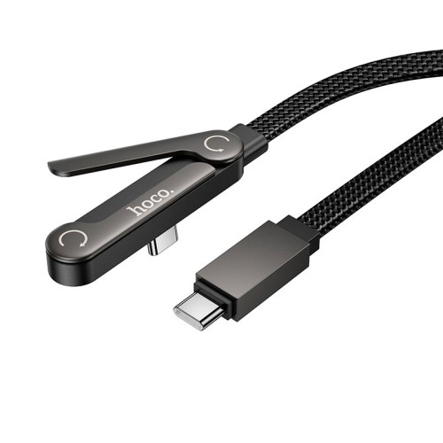 Кабель HOCO C to C Exquisite bracket charging data cable U150 |1.2m, 60W/3A| black