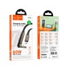 Кабель HOCO C to C Exquisite bracket charging data cable U150 |1.2m, 60W/3A| black