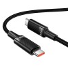 Кабель HOCO C to C Extreme PD multi-protocol charging cable U153 |1.2m, 100W| black