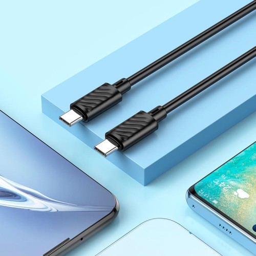 Кабель HOCO C to C Gratified charging data cable X88 |2m, 60W/3A| black