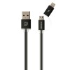 Кабель combo Micro USB + Lightning REMAX Aurora RC-020t orange