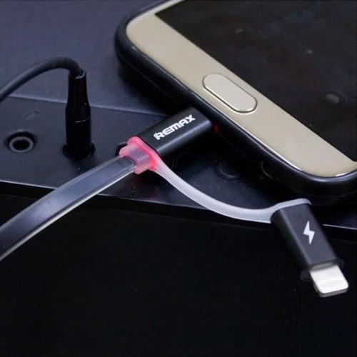 Кабель combo Micro USB + Lightning REMAX Aurora RC-020t silver