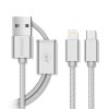 Кабель combo Micro USB + Lightning JOYROOM s-M326 |1.5M| silver