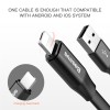 Кабель BASEUS combo Lightning + Micro USB Portable |2A, 0.23M| (CALMBJ-01) black