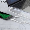 Кабель Hoco Combo Micro USB / Type-C Cool dual 2 in 1 charging data cable X54 |1M, 2.4A| white