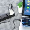 Кабель Hoco Combo 2 in 1 USB / Type-C to Type-C Moulder fast charging data cable U106 |1.2m, 5A/100W| black