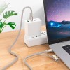 Кабель HOCO All-in-one charging data cable USB/C to C/LED light U138 |1.2m, PD60W, 3A| black