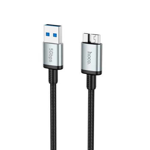 Кабель HOCO USB to Micro USB 3.0 excellent speed cable US10 |0.5m, 5Gbps| black