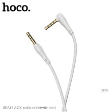 Кабель Hoco aux with mic UPA15 grey