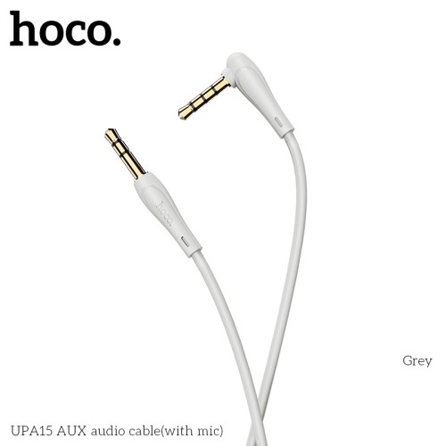 Кабель Hoco aux with mic UPA15 grey