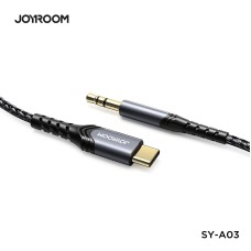 Кабель JOYROOM Audio Type-C to 3.5 mm port audio cable SY-A03 |1M| black