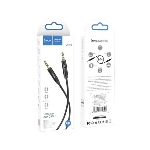 Кабель Hoco AUX audio Cable UPA19 |2m| silver