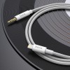 Кабель HOCO AUX to Lightning digital audio conversion cable UPA19 |1M| silver