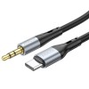 Кабель HOCO 3.5 mm to Type-C silicone digital audio conversion cable UPA22 |1M| white