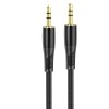 Кабель HOCO Transparent Discovery Edition AUX audio cable UPA25 |1M| black
