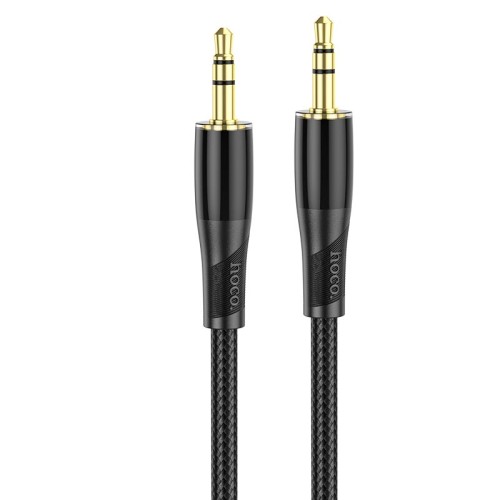 Кабель HOCO Transparent Discovery Edition AUX audio cable UPA25 |1M| black