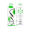 Кабель HOCO Transparent Discovery Edition AUX audio cable UPA25 |1M| black
