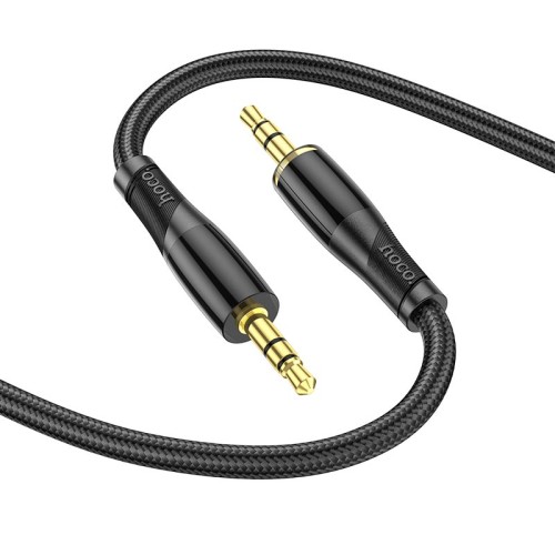 Кабель HOCO Transparent Discovery Edition AUX audio cable UPA25 |1M| black
