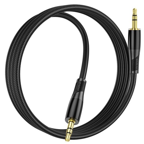 Кабель HOCO Transparent Discovery Edition AUX audio cable UPA25 |1M| black