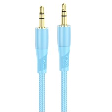 Кабель HOCO Transparent Discovery Edition AUX audio cable UPA25 |1M| blue
