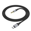 Кабель HOCO Fresh digital audio conversion cable Type-C UPA26 |1m, DAC| black