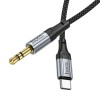 Кабель HOCO Fresh digital audio conversion cable Type-C UPA26 |1m, DAC| black