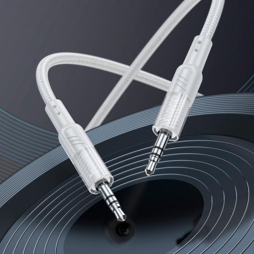 Кабель HOCO Spirit transparent AUX audio cable UPA27 |1.2M| black