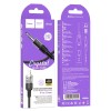 Кабель HOCO Spirit transparent digital audio conversion cable iP UPA27 |1.2M| black