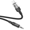 Кабель HOCO Spirit transparent digital audio conversion cable iP UPA27 |1.2M| black