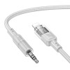 Кабель HOCO Spirit transparent digital audio conversion cable iP UPA27 |1.2M| grey