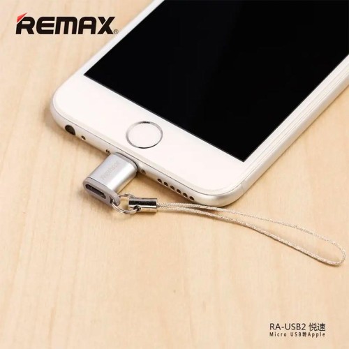 Переходник Micro USB to Lightnng REMAX RA-USB2 silver